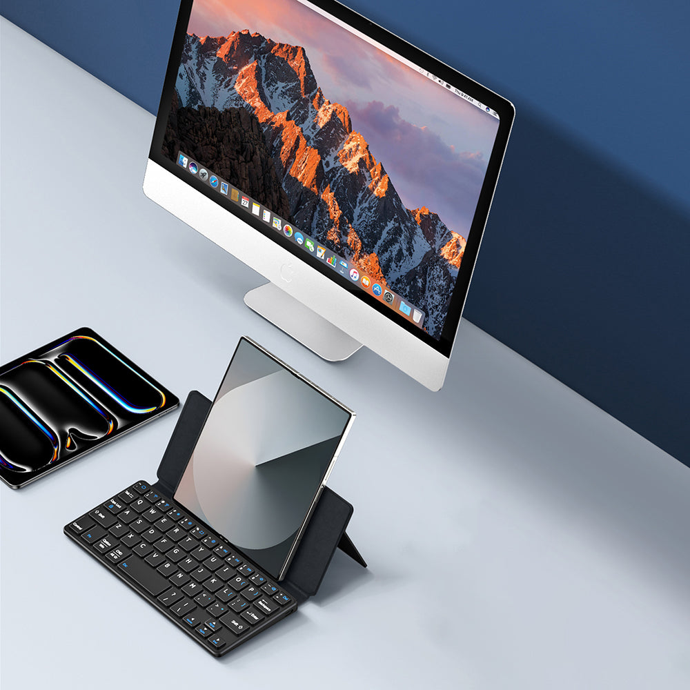 Universelt deksel med Bluetooth-tastatur for telefon, DUX DUCIS, svart