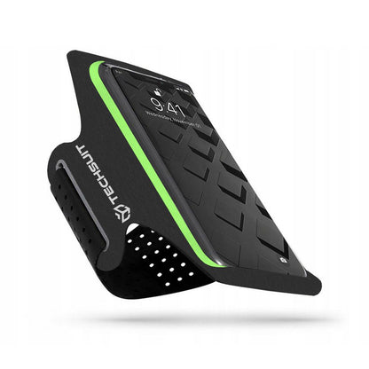 Universalt deksel for telefon maks. 6,5 tommer, Techsuit, Sports TH10, grønn