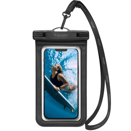 Vanntett Universalt Telefonetui 3.5inch - 7inch, Spigen, A601, Svart AMP04525