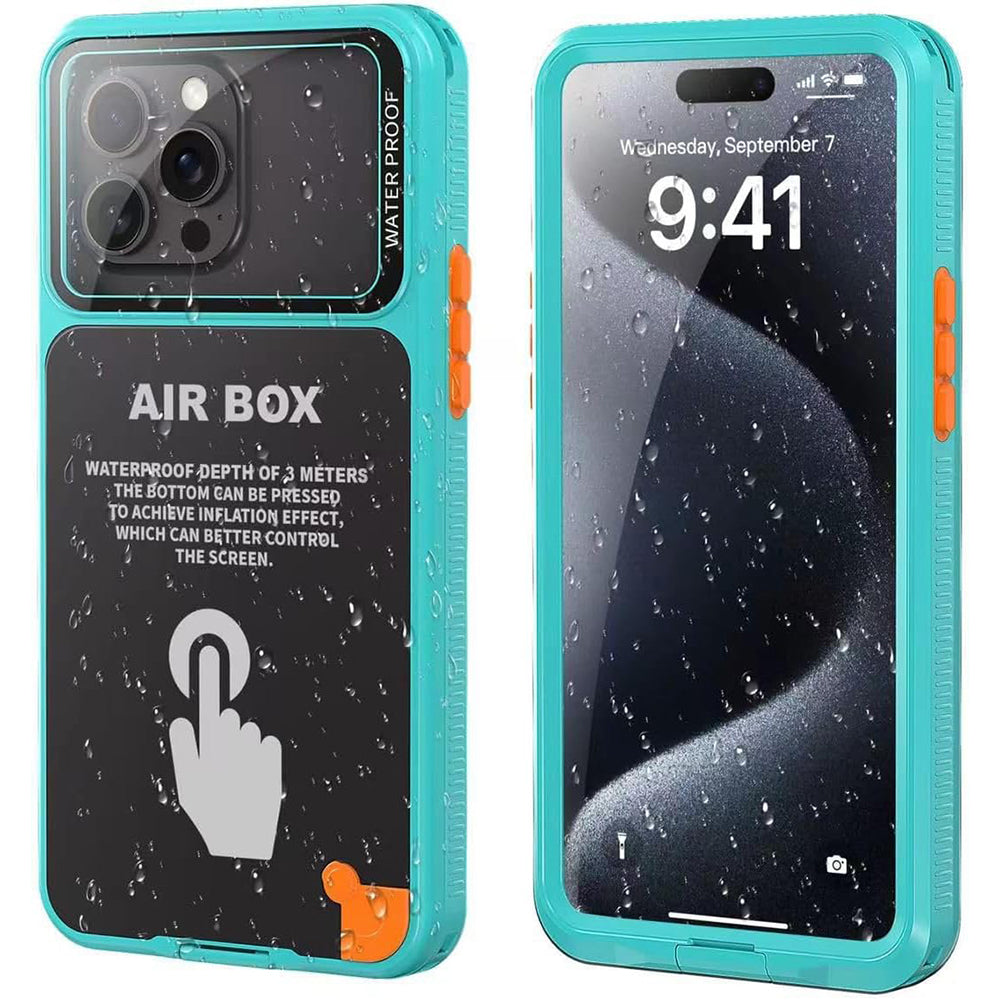 Vanntett universaltui for telefon maks. 6,1 tommer, ShellBox, AirBox, blå