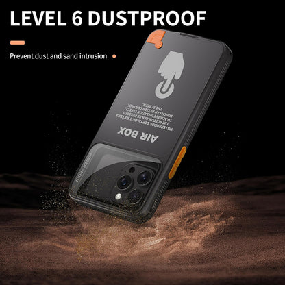 Vanntett universelt deksel for telefon maks. 6,1 tommer, ShellBox, AirBox, svart
