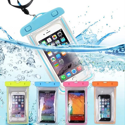 Vanntett universaltui for telefon maks. 6,5 tommer, Techsuit, svart