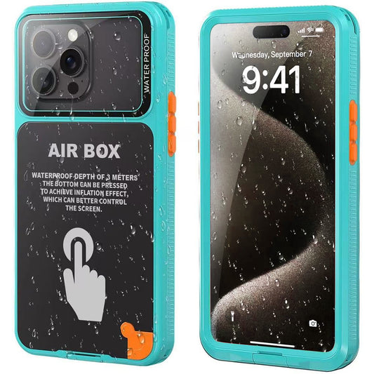 Vanntett universaltui for telefon maks. 6,7 tommer, ShellBox, AirBox, blå