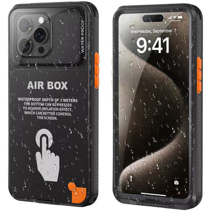 Vanntett universaltui for telefon maks. 6,7 tommer, ShellBox, AirBox, svart