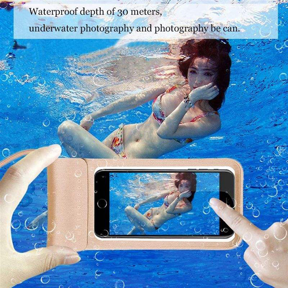 Vanntett universaltui for telefon maks. 6,8 tommer, Techsuit, TWC1, svart