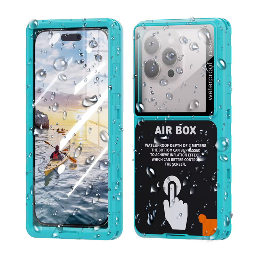 Vanntett universaltui for telefon maks. 6,9 tommer, ShellBox, AirBox, Blå
