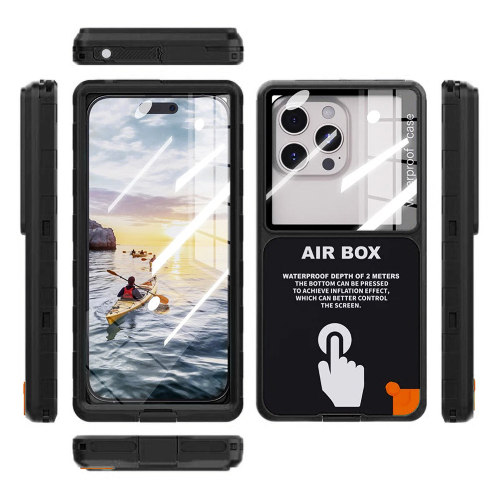 Universelt vanntett deksel for telefon maks. 6,9 tommer, ShellBox, AirBox, svart