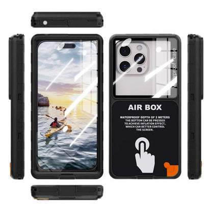 Universelt vanntett deksel for telefon maks. 6,9 tommer, ShellBox, AirBox, svart