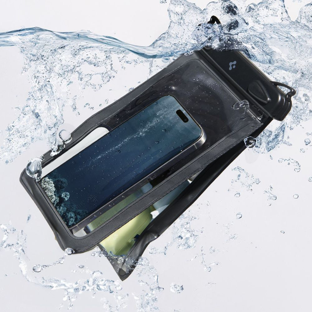 Vanntett Universalt Telefonetui for maks. 6.9 tommer, Spigen, A603, Svart ACS09745