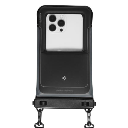 Vanntett universalt deksel for telefon maks. 6,9 tommer, Spigen, A611P, sett med 2 stykker, Matt svart ACS09348