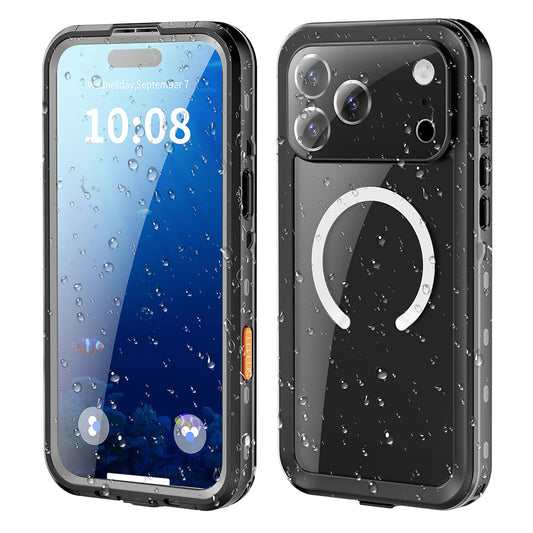 Vanntett deksel for Apple iPhone 18 Pro / 17 Pro, ShellBox, svart
