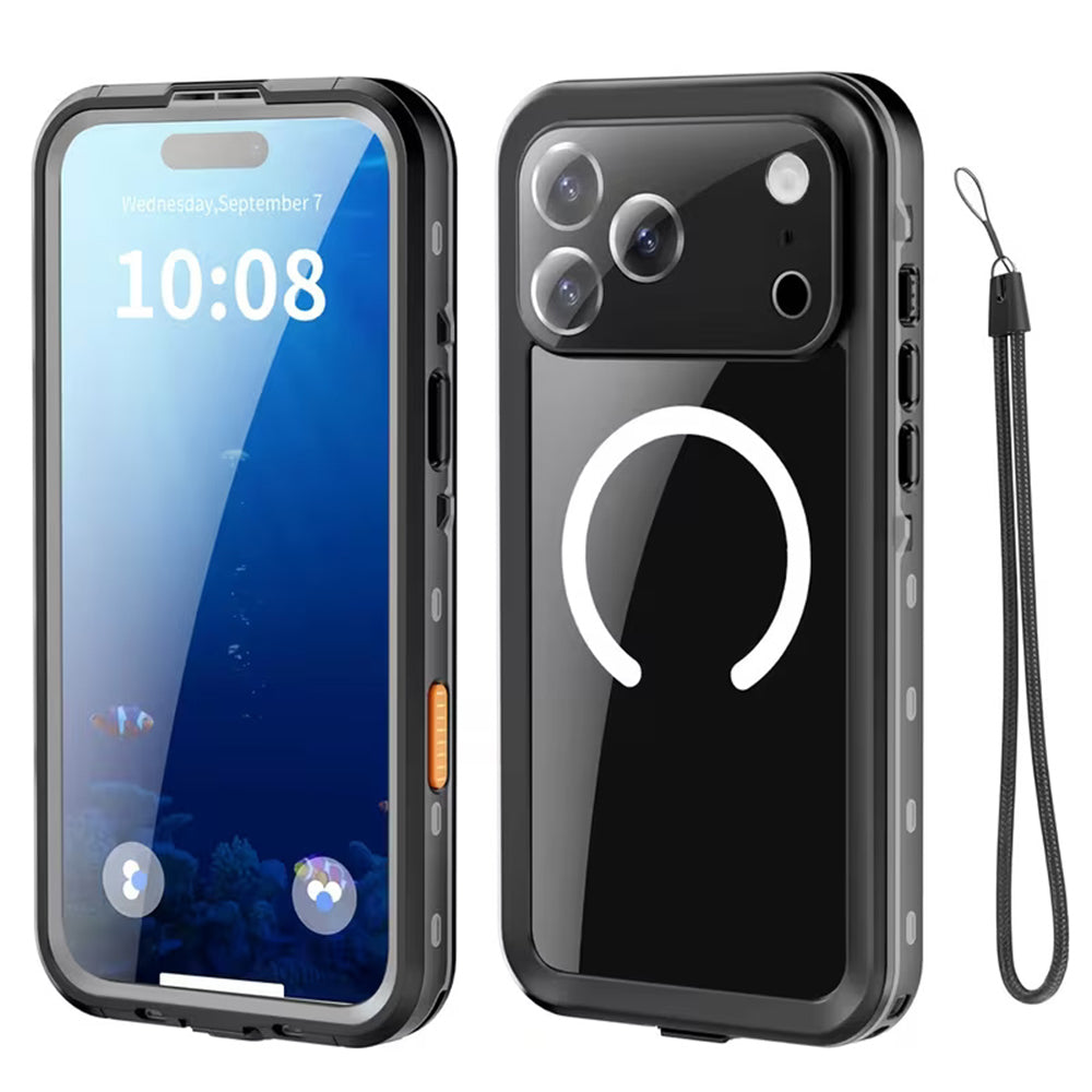 Vanntett deksel for Apple iPhone 18 Pro / 17 Pro, ShellBox, svart