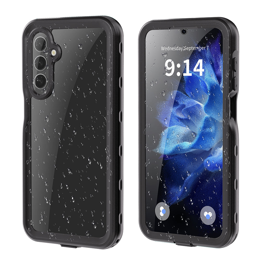 Vanntett deksel for Samsung Galaxy A16 5G A166 / A16 4G A165, ShellBox, svart