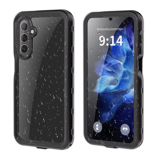 Vanntett deksel for Samsung Galaxy A16 5G A166 / A16 4G A165, ShellBox, svart