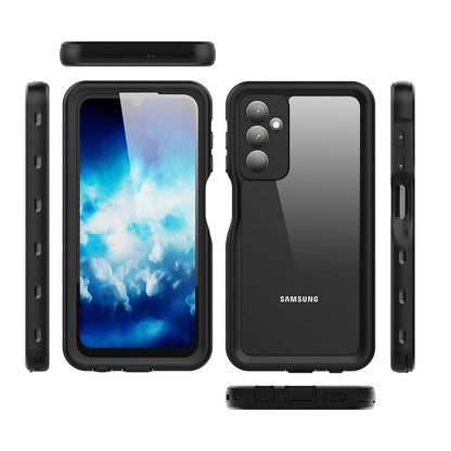 Vanntett deksel for Samsung Galaxy A25 A256, ShellBox, svart