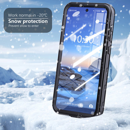 Vanntett deksel for Samsung Galaxy A36 A366, ShellBox, svart