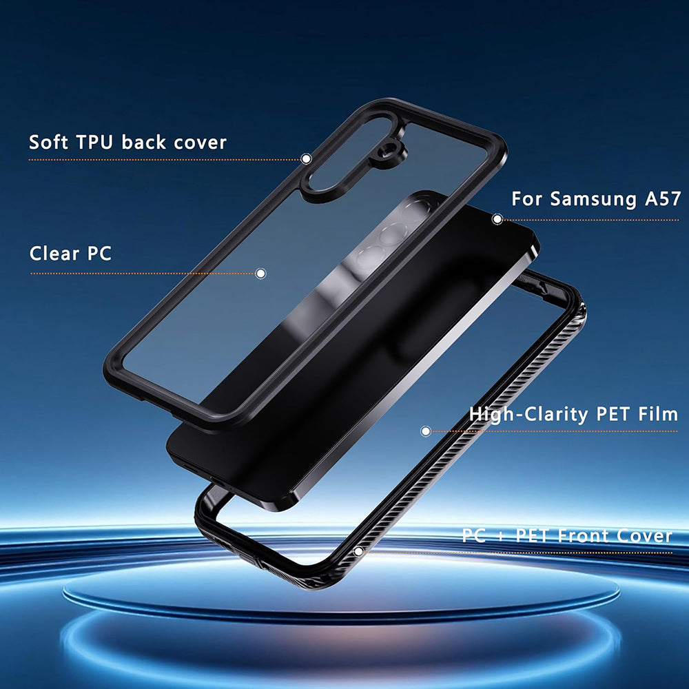 Vanntett deksel for Samsung Galaxy A57 5G, ShellBox, svart