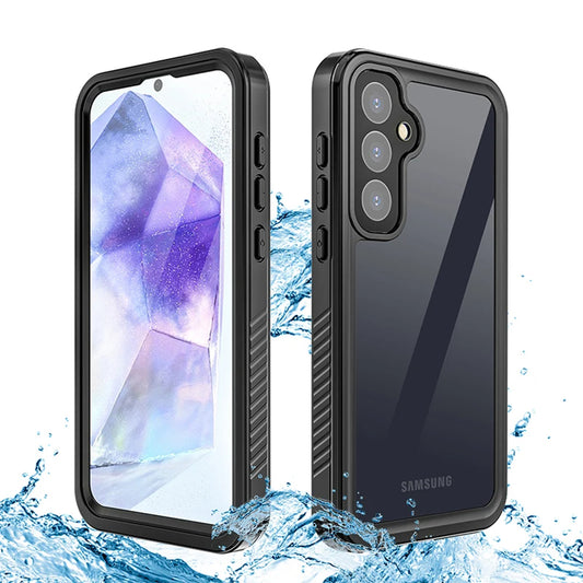Vanntett deksel for Samsung Galaxy S23 FE S711, ShellBox, svart