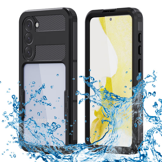 Vanntett deksel for Samsung Galaxy S23+ S916, ShellBox, svart