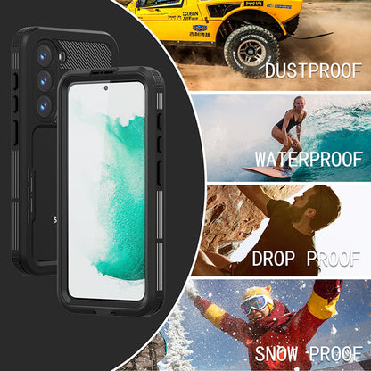 Vanntett deksel for Samsung Galaxy S23 S911, ShellBox, svart