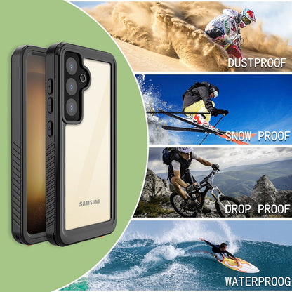 Vanntett deksel for Samsung Galaxy S24+ S926, ShellBox, svart