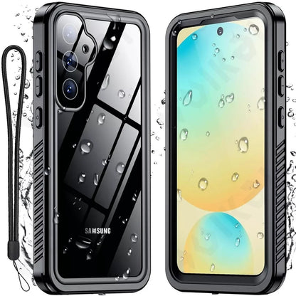 Vanntett deksel for Samsung Galaxy S25+ S936, ShellBox, svart