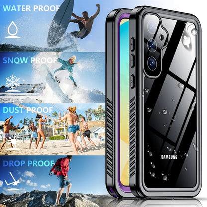 Vanntett deksel for Samsung Galaxy S25+ S936, ShellBox, svart