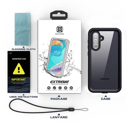 Vanntett deksel for Samsung Galaxy S25+ S936, ShellBox, svart