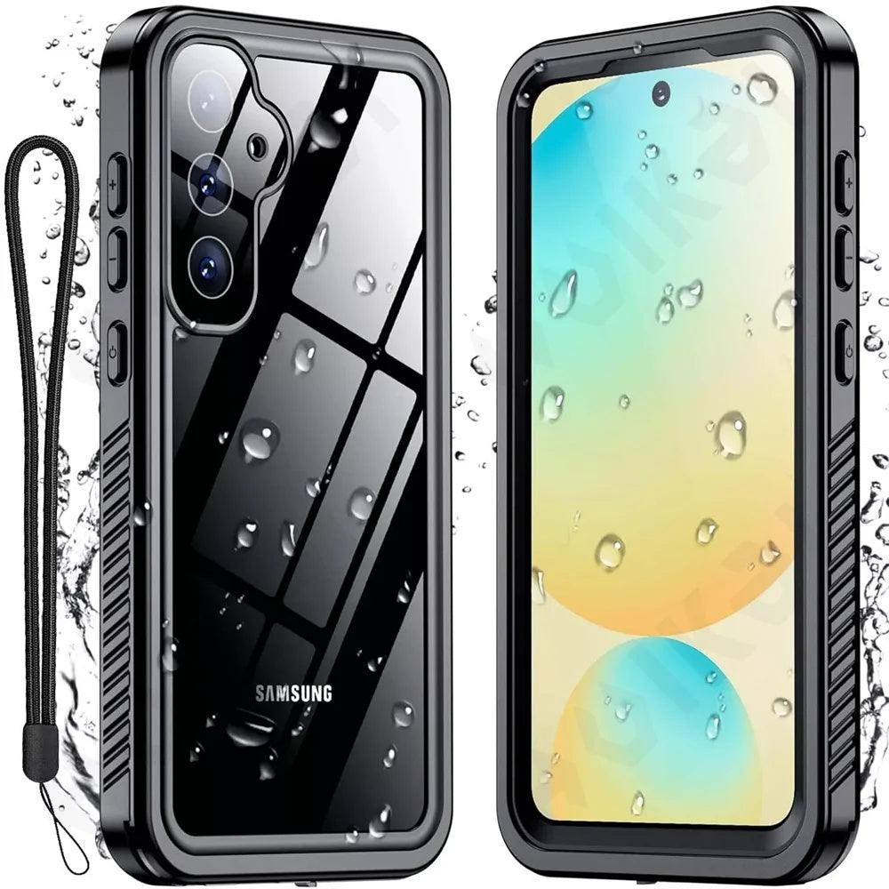 Vanntett deksel for Samsung Galaxy S25 S931, ShellBox, svart