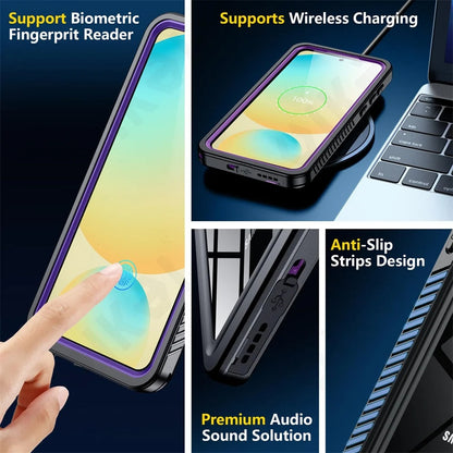 Vanntett deksel for Samsung Galaxy S25 S931, ShellBox, svart