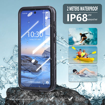 Vanntett deksel for Samsung Galaxy S25 Ultra S938, ShellBox, svart