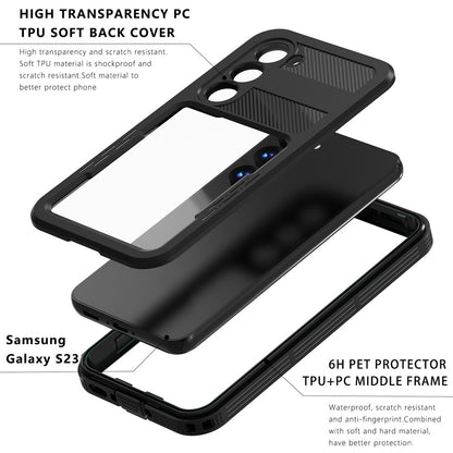 Vanntett deksel for Samsung Galaxy S26 S942, ShellBox, svart