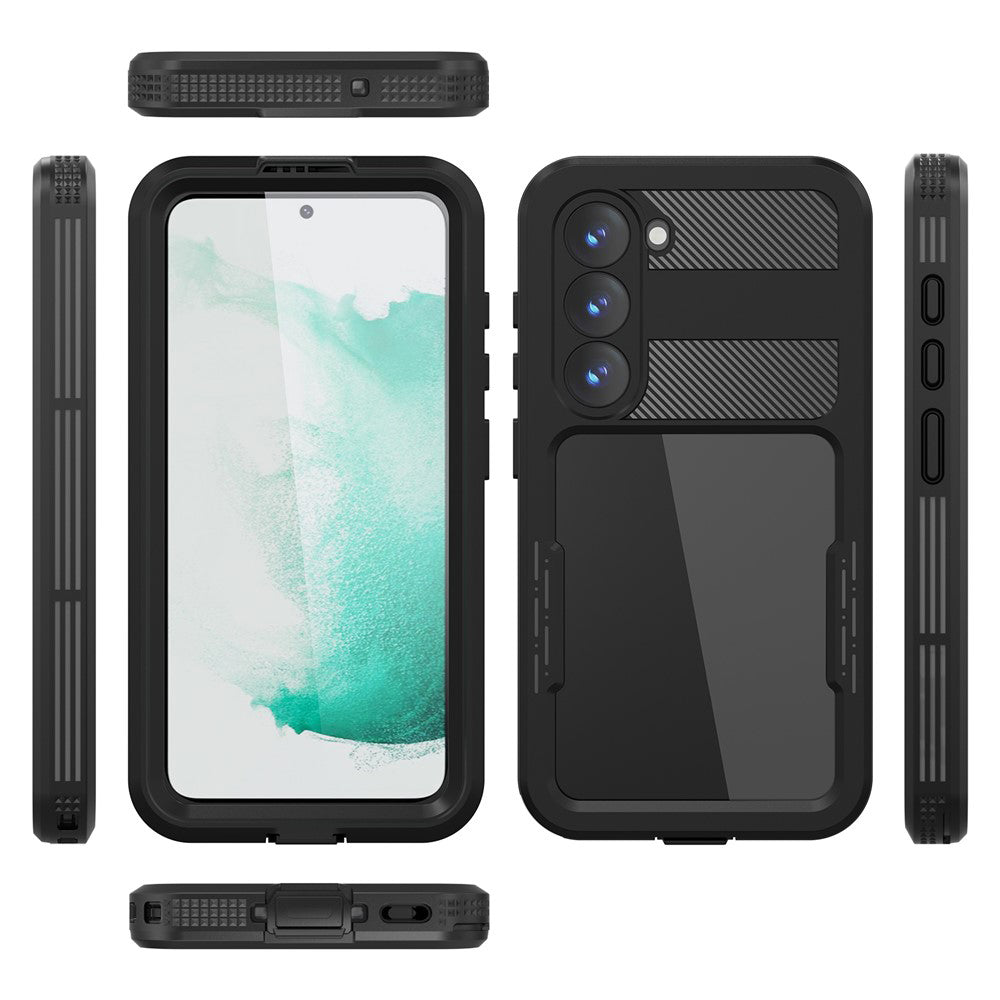 Vanntett deksel for Samsung Galaxy S26 S942, ShellBox, svart