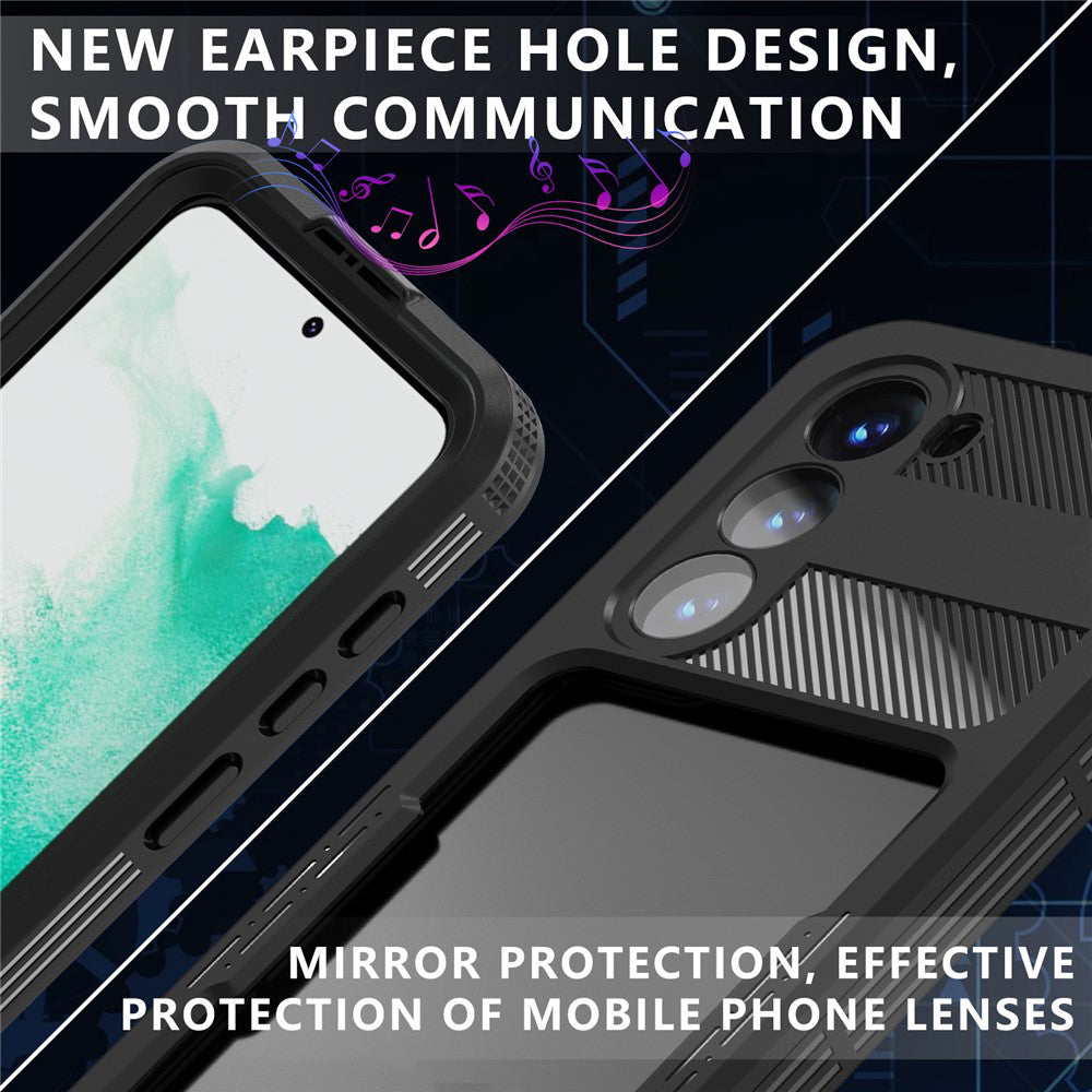 Vanntett deksel for Samsung Galaxy S26 S942, ShellBox, svart