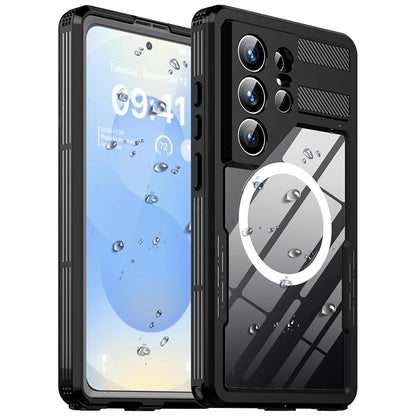 Vanntett deksel for Samsung Galaxy S26 Ultra S948, ShellBox, Svart