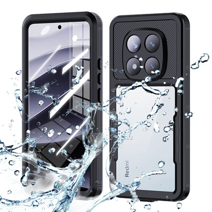 Vanntett deksel for Xiaomi Poco X7 / Redmi Note 14 Pro 5G, ShellBox, svart