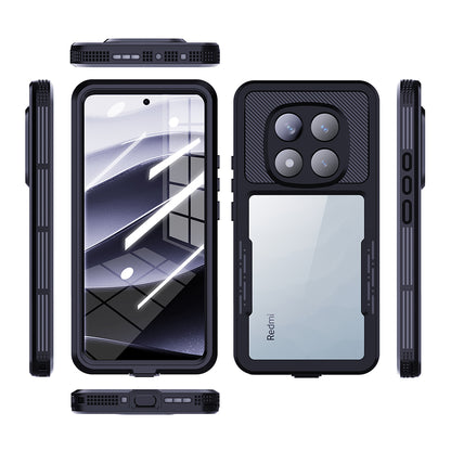 Vanntett deksel for Xiaomi Poco X7 / Redmi Note 14 Pro 5G, ShellBox, svart
