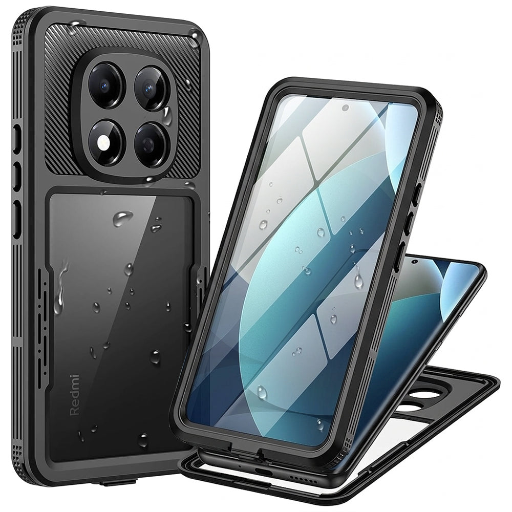 Vanntett deksel for Xiaomi Redmi Note 15 Pro 5G, ShellBox, svart