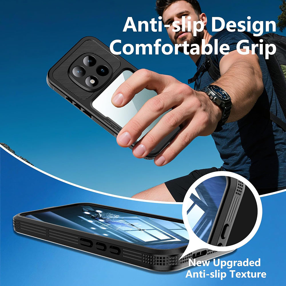 Vanntett deksel for Xiaomi Redmi Note 15 Pro 5G, ShellBox, svart