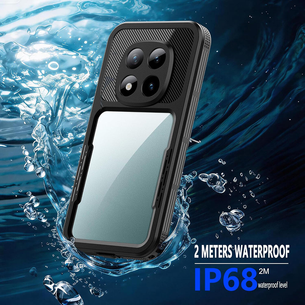 Vanntett deksel for Xiaomi Redmi Note 15 Pro 5G, ShellBox, svart