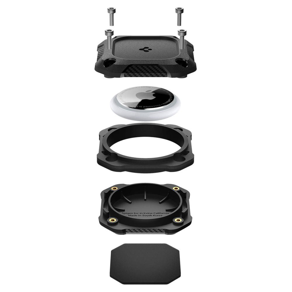 Vanntett deksel Spigen Tough Armor for Apple AirTag, Svart ACS09781