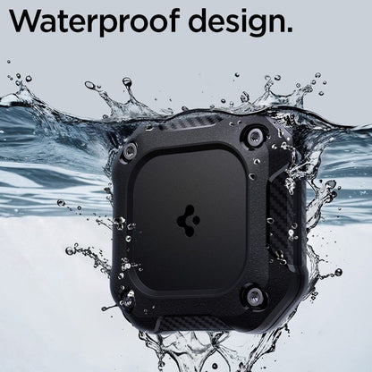 Vanntett deksel Spigen Tough Armor for Apple AirTag, Svart ACS09781