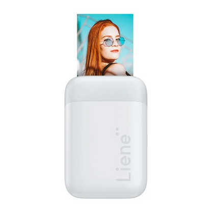 Bærbar fotoprinter Liene Pearl 2x3, hvit