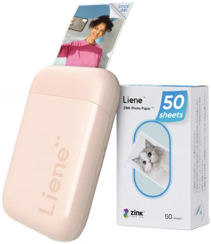Bærbar fotoprinter Liene Pearl 2x3, Rosa