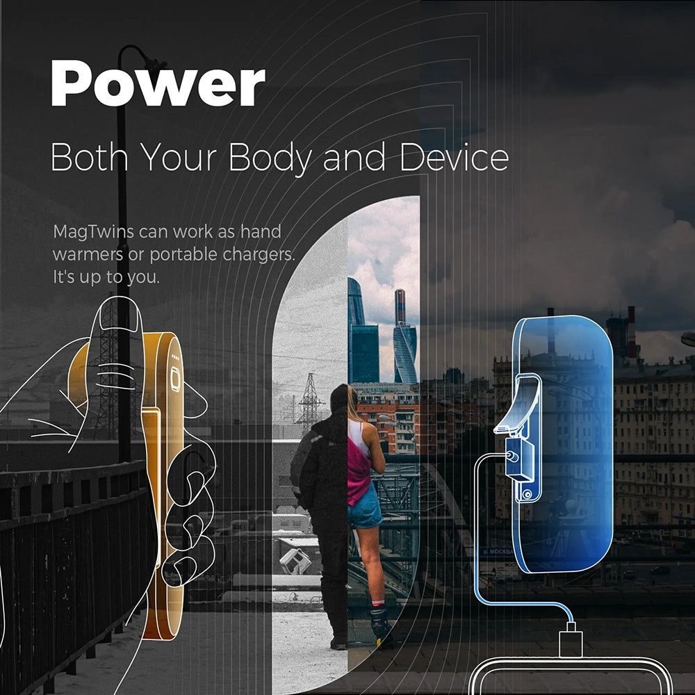 Håndvarmer Ocoopa UT2s, Blå