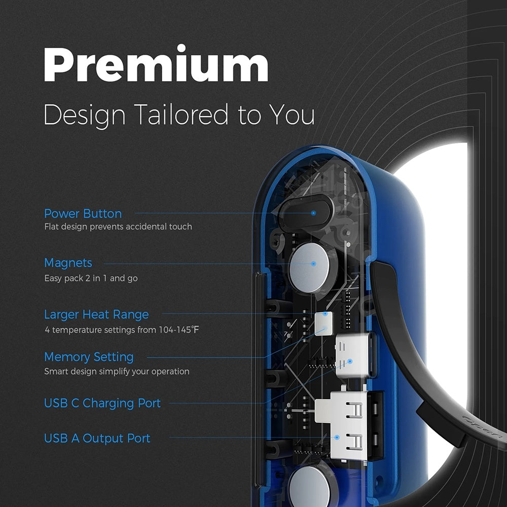 Håndvarmer Ocoopa UT2s, Blå