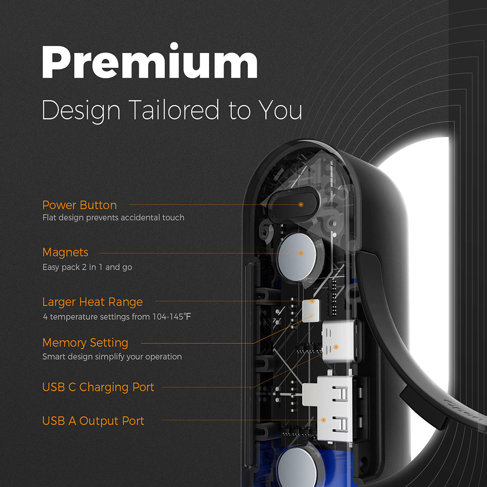 Håndvarmer Ocoopa UT2s, Svart