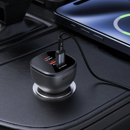 Bilader Acefast B14, 165W, 5A, 1 x USB-A - 2 x USB-C, Svart