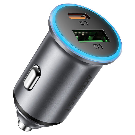 Bilader Acefast B15, 65W, 3.25A, 1 X USB-A - 1 x USB-C, Grå