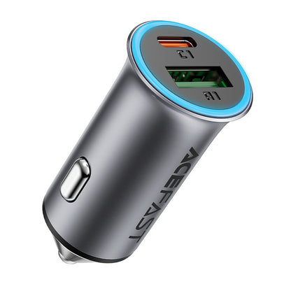 Bilader Acefast B16, 95W, 3.25A, 1 x USB-A - 1 x USB-C, Grå